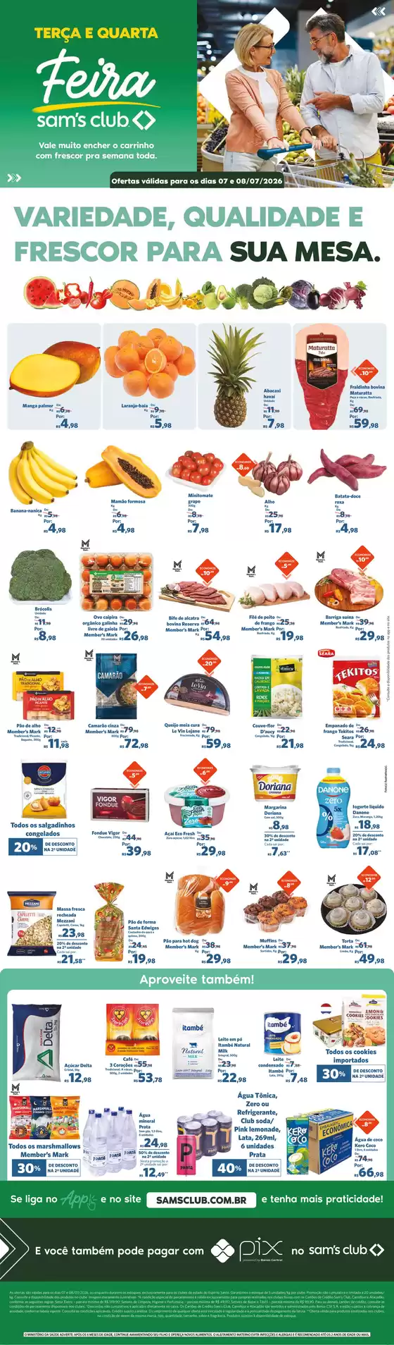 Catálogo Sam's Club | Ofertas e promoções atuais | 2026-07-07T00:00:00.000Z - 2026-07-08T00:00:00.000Z