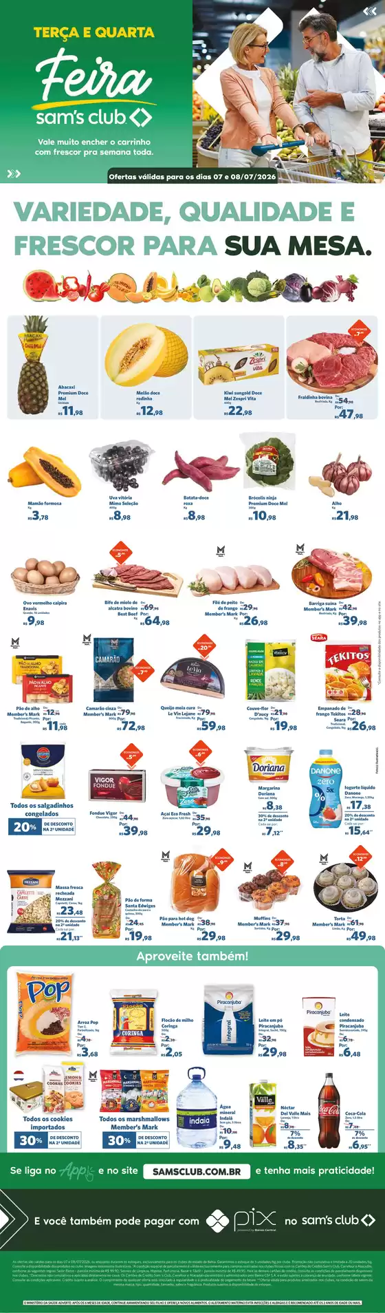Catálogo Sam's Club em Luz | Grandes descontos em produtos selecionados | 2026-07-07T00:00:00.000Z - 2026-07-08T00:00:00.000Z