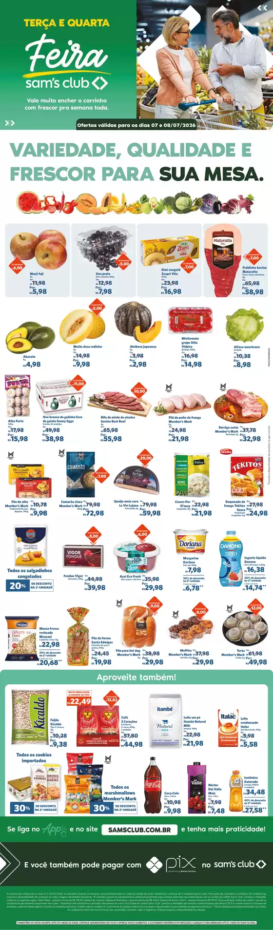 Catálogo Sam's Club em Guarulhos | Ofertas especiais atraentes para todos | 2026-07-07T00:00:00.000Z - 2026-07-08T00:00:00.000Z