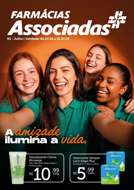 Catálogo Farmácias Associadas em Santo André | A amizade ilumina a vida .RS | 2026-07-07T00:00:00.000Z - 2026-07-31T00:00:00.000Z
