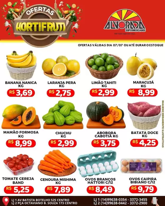 Catálogo Alvorada Supermercados | Encarte Alvorada Supermercados | 2026-07-07T00:00:00.000Z - 2026-07-07T00:00:00.000Z