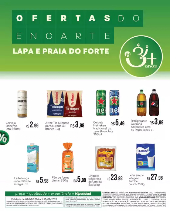 Catálogo Hiperideal Supermercados | Descontos e promoções | 2026-07-07T00:00:00.000Z - 2026-07-13T00:00:00.000Z