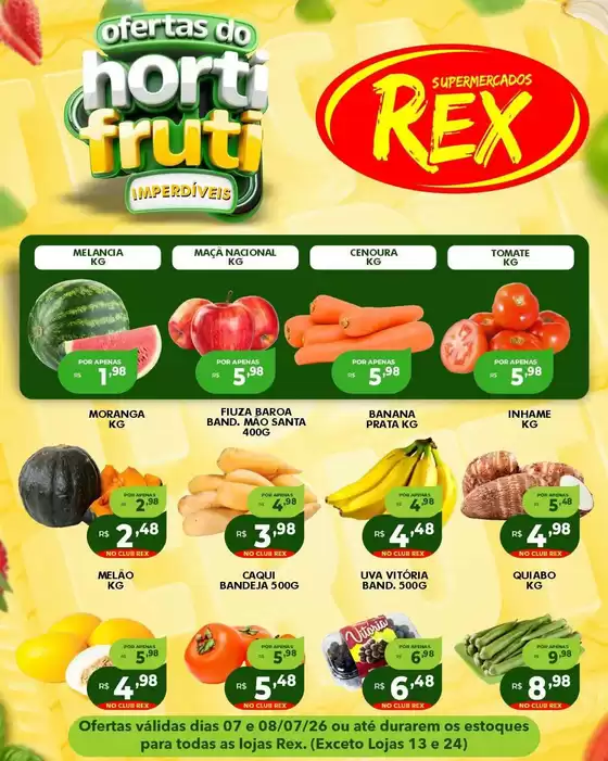Catálogo Supermercados Rex | Melhores ofertas e descontos | 2026-07-07T00:00:00.000Z - 2026-07-08T00:00:00.000Z