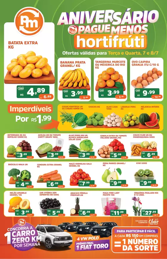 Catálogo Supermercados Pague Menos | Ofertas pague menos flv 7 e 8 jul | 2026-07-07T00:00:00.000Z - 2026-07-08T00:00:00.000Z
