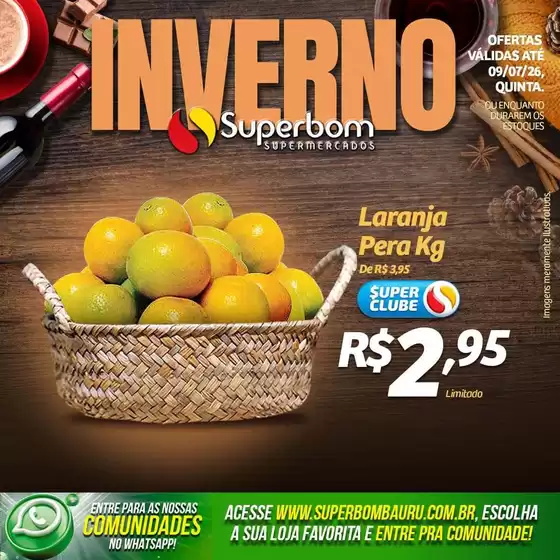 Catálogo Superbom Supermercados | Encarte Superbom Supermercados | 2026-07-07T00:00:00.000Z - 2026-07-09T00:00:00.000Z