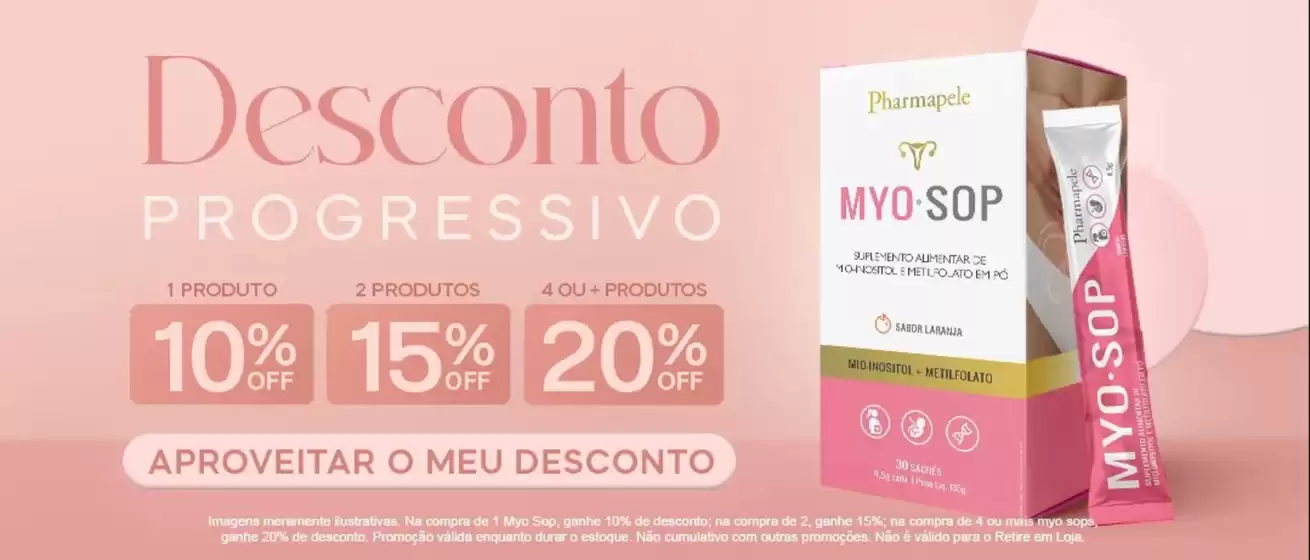 Catálogo Pharmapele | Desconto progressivo ! | 2026-07-07T00:00:00.000Z - 2026-08-07T00:00:00.000Z