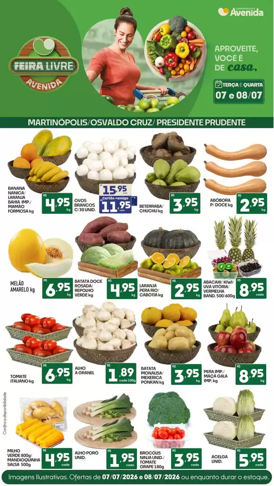 Catálogo Supermercados Avenida | Encarte Supermercados Avenida | 2026-07-07T00:00:00.000Z - 2026-07-08T00:00:00.000Z