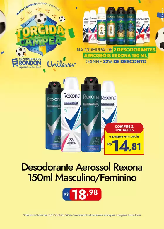 Catálogo Supermercados Rondon | Ótima oferta para caçadores de pechinchas | 2026-07-01T00:00:00.000Z - 2026-07-31T00:00:00.000Z