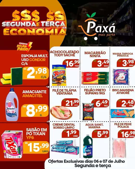 Catálogo Paxá Supermercados | SEGUNDA E TERÇA DA ECONOMIA | 2026-07-07T00:00:00.000Z - 2026-07-07T00:00:00.000Z