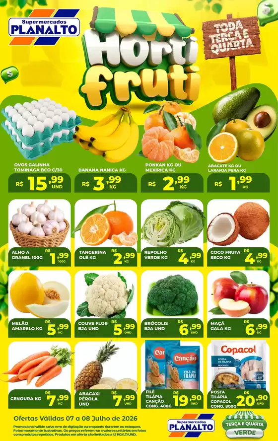 Catálogo Supermercados Planalto | HORTI FRUTI | 2026-07-07T00:00:00.000Z - 2026-07-08T00:00:00.000Z
