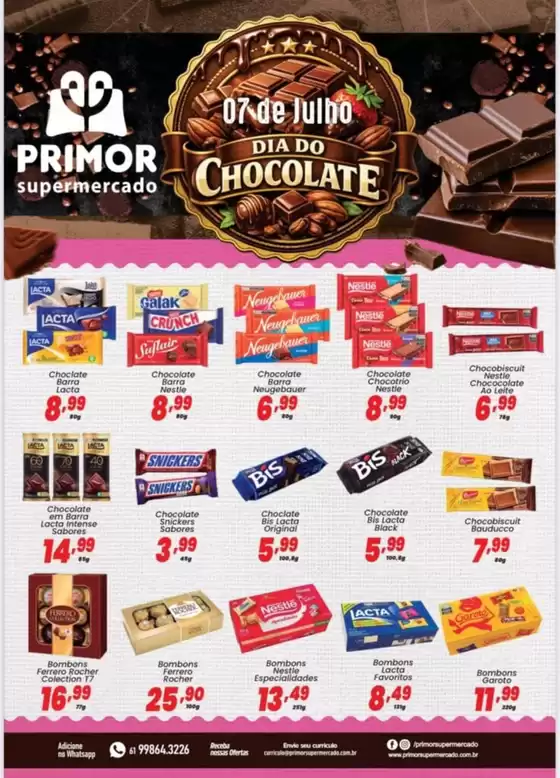 Catálogo Primor Supermercado | Dia do Chocolate | 2026-07-07T00:00:00.000Z - 2026-07-07T00:00:00.000Z