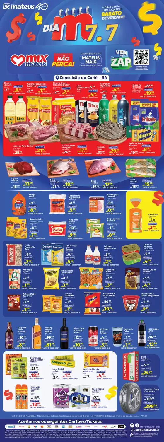Catálogo Supermercados Mateus | Dia M 7.7 | 2026-07-07T00:00:00.000Z - 2026-07-07T00:00:00.000Z