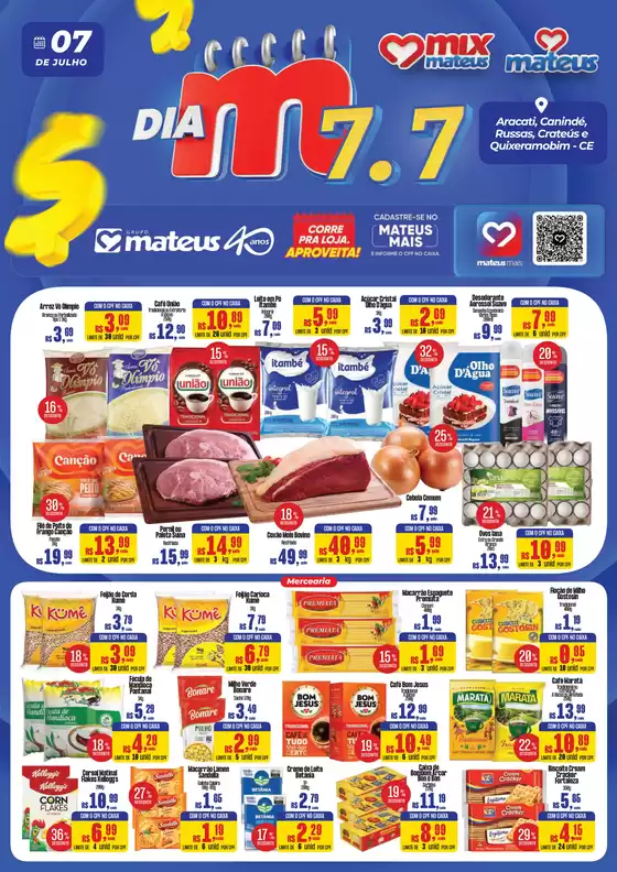 Catálogo Supermercados Mateus | Dia M7.7 | 2026-07-07T00:00:00.000Z - 2026-07-07T00:00:00.000Z