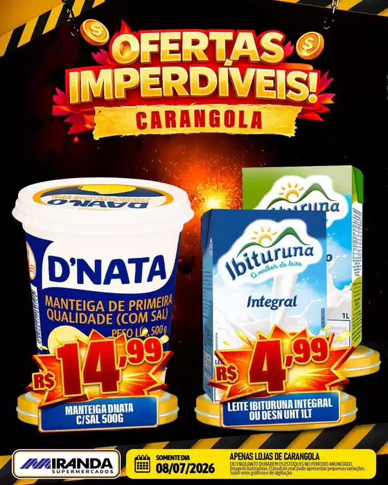 Catálogo Miranda Supermercados | OFERTAS IMPERDÍVEIS | 2026-07-08T00:00:00.000Z - 2026-07-09T00:00:00.000Z