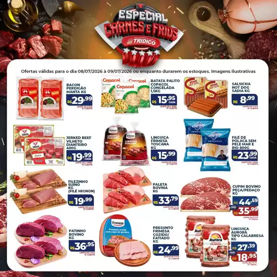 Catálogo Supermercados Tridico | Especial Carnes e Frios | 2026-07-08T00:00:00.000Z - 2026-07-09T00:00:00.000Z