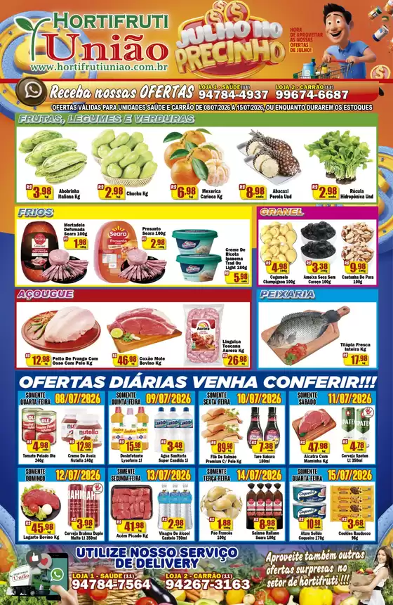 Catálogo Hortifruti União | Julho no Precinho | 2026-07-08T00:00:00.000Z - 2026-07-15T00:00:00.000Z
