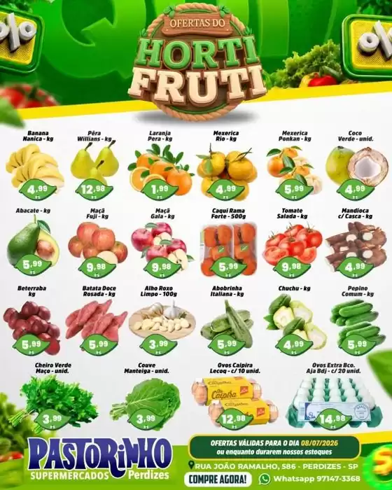 Catálogo Supermercado Pastorinho | Ofertas para caçadores de pechinchas | 2026-07-08T00:00:00.000Z - 2026-07-08T00:00:00.000Z
