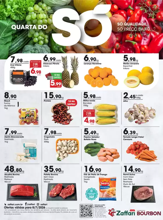 Catálogo Zaffari | Ofertas Quarta do Só | 2026-07-08T00:00:00.000Z - 2026-07-08T00:00:00.000Z