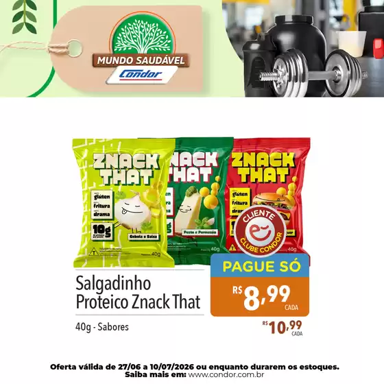 Catálogo Supermercados Condor | Grandes descontos em produtos selecionados | 2026-06-27T00:00:00.000Z - 2026-07-10T00:00:00.000Z