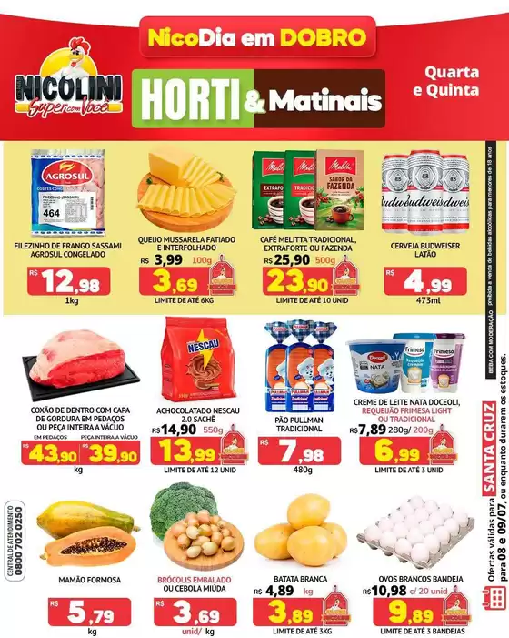 Catálogo Super Nicolini | Nossas melhores pechinchas | 2026-07-08T00:00:00.000Z - 2026-07-09T00:00:00.000Z