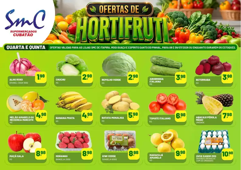 Catálogo Supermercado Cubatão | Descontos e promoções | 2026-07-08T00:00:00.000Z - 2026-07-09T00:00:00.000Z