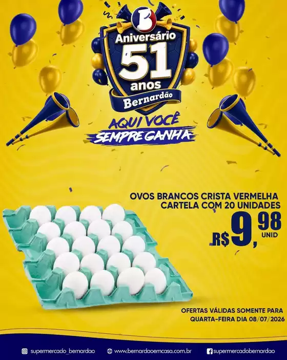 Catálogo Supermercado Bernardão | Ofertas exclusivas para nossos clientes | 2026-07-08T00:00:00.000Z - 2026-07-08T00:00:00.000Z