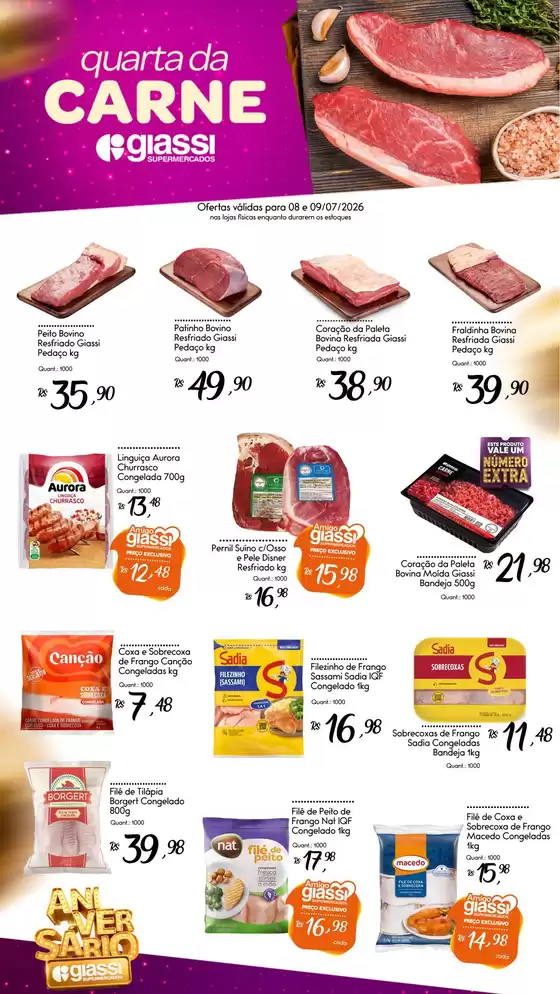 Catálogo Giassi Supermercados | Encarte Giassi Supermercados | 2026-07-08T00:00:00.000Z - 2026-07-09T00:00:00.000Z