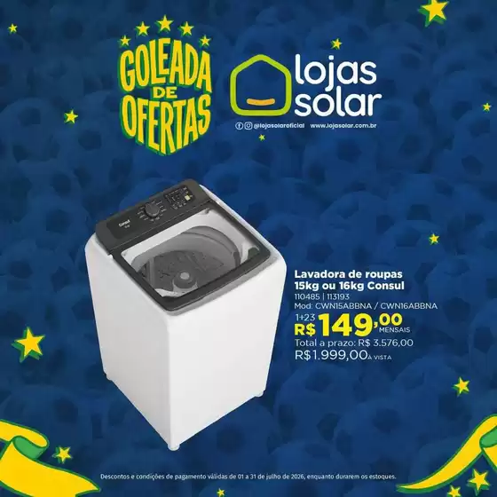 Catálogo Lojas Solar | Ofertas especiais para você | 2026-07-01T00:00:00.000Z - 2026-07-31T00:00:00.000Z