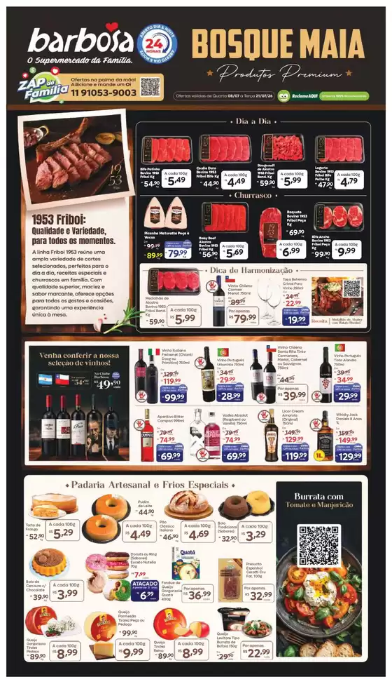 Catálogo Barbosa Supermercados | Ofertas Exclusivas Para A Loja Bosque Maia | 2026-07-08T00:00:00.000Z - 2026-07-21T00:00:00.000Z