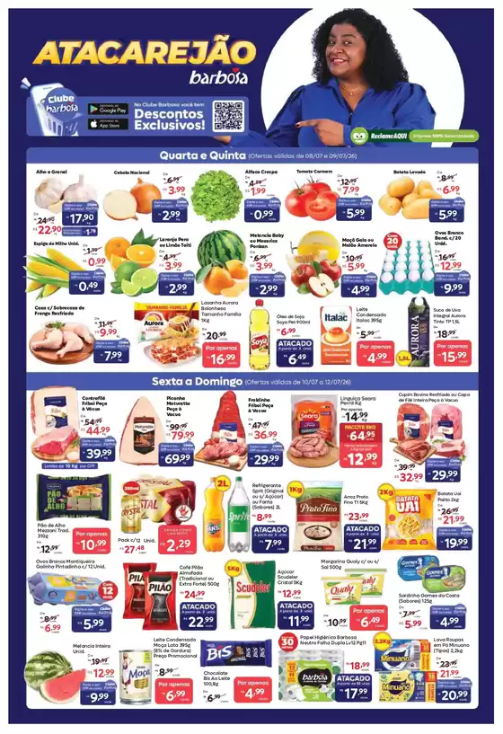 Catálogo Barbosa Supermercados | Ofertas Exclusivas Para A Loja Atacarejão | 2026-07-08T00:00:00.000Z - 2026-07-14T00:00:00.000Z
