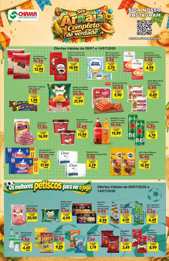 Catálogo Chama Supermercados | Melhores ofertas para todos os clientes | 2026-07-08T00:00:00.000Z - 2026-07-14T00:00:00.000Z
