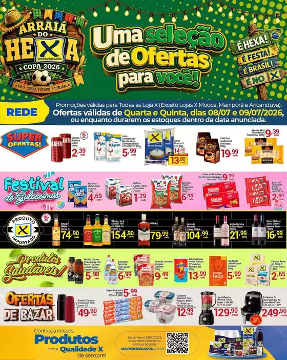Catálogo X Supermercados | Novas ofertas para descobrir | 2026-07-08T00:00:00.000Z - 2026-07-09T00:00:00.000Z