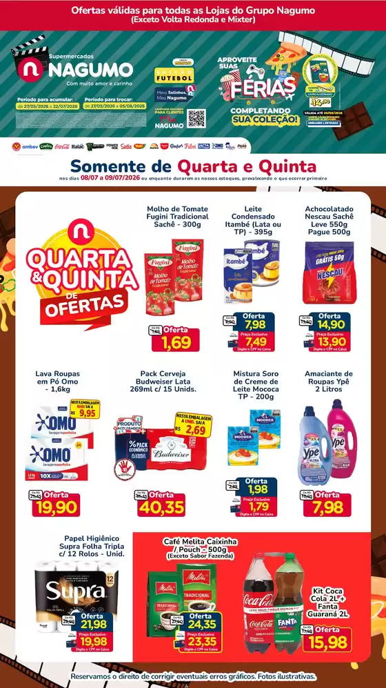 Catálogo Nagumo | QUARTA E QUINTA | 2026-07-08T00:00:00.000Z - 2026-07-09T00:00:00.000Z