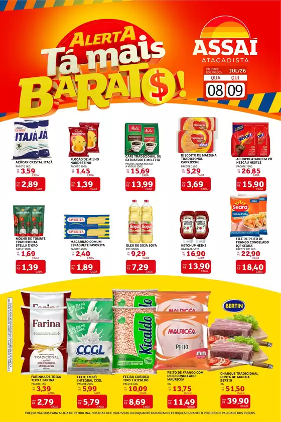 Catálogo Assaí Atacadista | Encarte Assaí Atacadista 48844-757 | 2026-07-08T00:00:00.000Z - 2026-07-09T00:00:00.000Z
