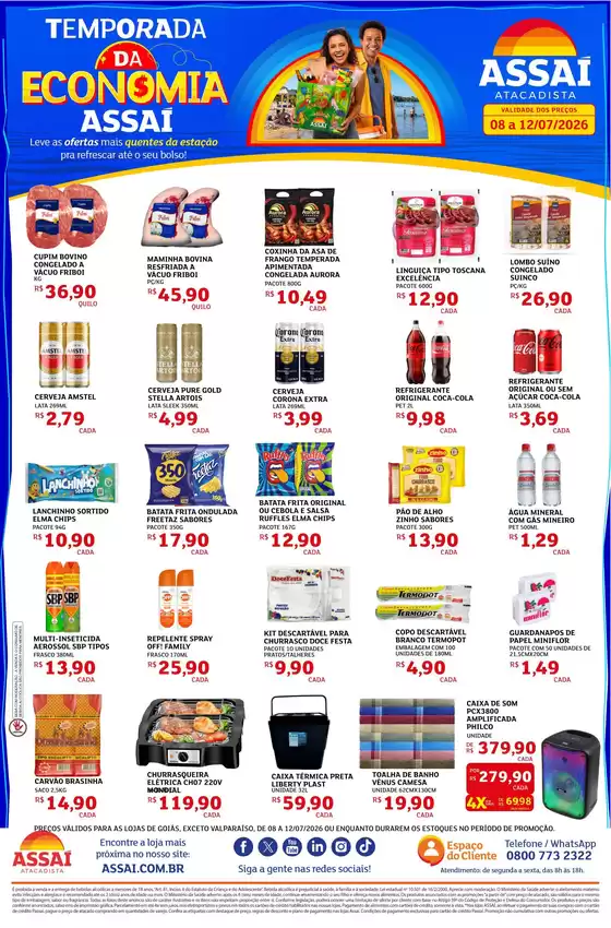Catálogo Assaí Atacadista | Encarte Assaí Atacadista 49142-966 | 2026-07-08T00:00:00.000Z - 2026-07-12T00:00:00.000Z
