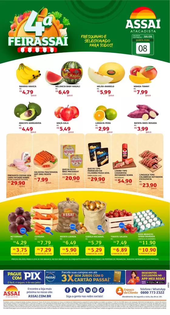 Catálogo Assaí Atacadista | Encarte Assaí Atacadista 49032-40 | 2026-07-08T00:00:00.000Z - 2026-07-08T00:00:00.000Z
