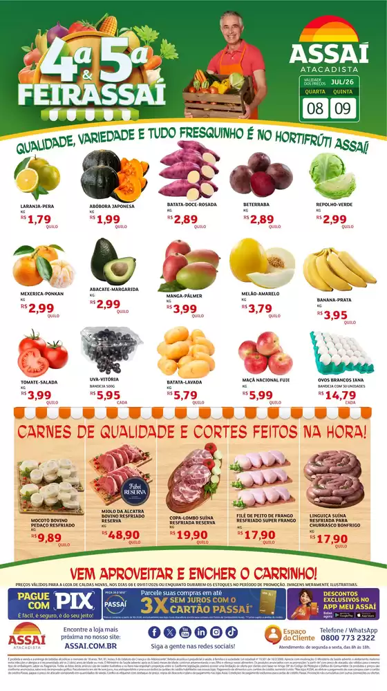 Catálogo Assaí Atacadista | Encarte Assaí Atacadista 49135-19 | 2026-07-08T00:00:00.000Z - 2026-07-09T00:00:00.000Z