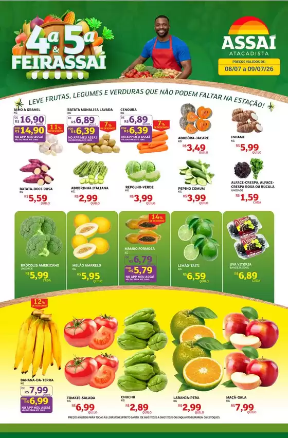 Catálogo Assaí Atacadista | Encarte Assaí Atacadista 167813-541 | 2026-07-08T00:00:00.000Z - 2026-07-09T00:00:00.000Z
