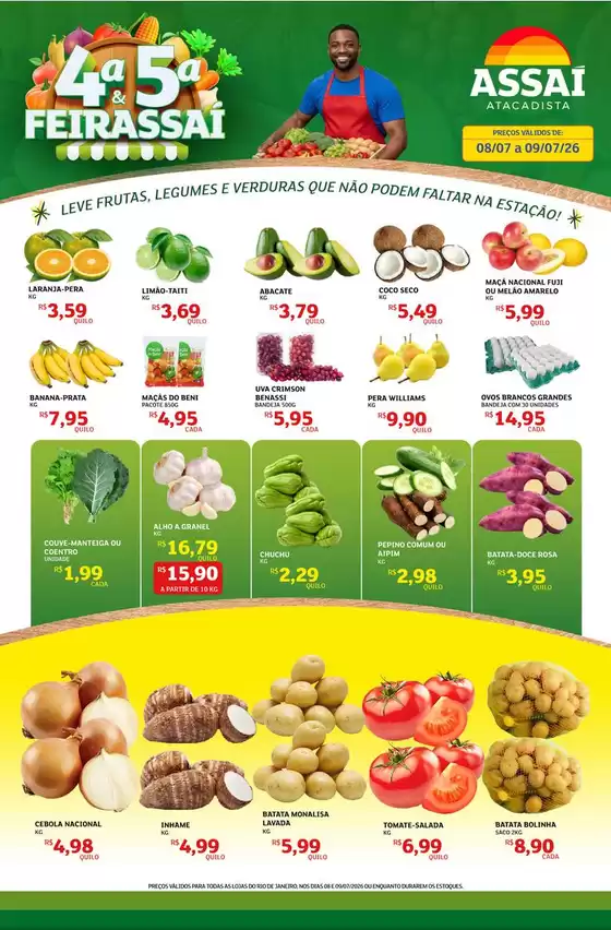 Catálogo Assaí Atacadista | Encarte Assaí Atacadista 167811-538 | 2026-07-08T00:00:00.000Z - 2026-07-09T00:00:00.000Z