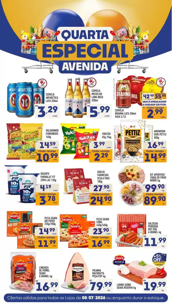 Catálogo Supermercados Avenida | Ofertas especiais atraentes para todos | 2026-07-08T00:00:00.000Z - 2026-07-08T00:00:00.000Z