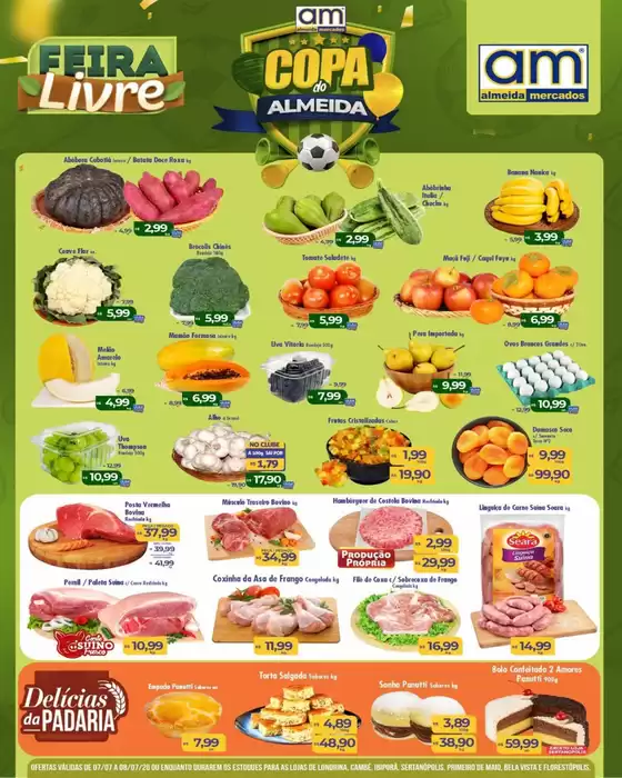 Catálogo Almeida Mercados | Feira Livre | 2026-07-08T00:00:00.000Z - 2026-07-08T00:00:00.000Z