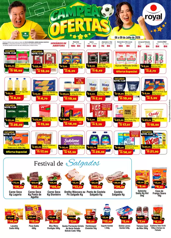 Catálogo Royal Supermercados | Promoções especiais em andamento | 2026-07-06T00:00:00.000Z - 2026-07-09T00:00:00.000Z