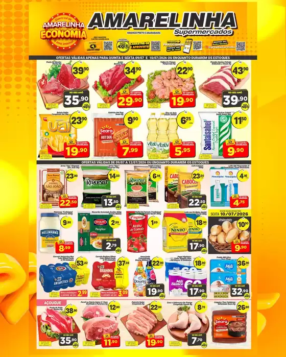 Catálogo Amarelinha Supermercados | Ofertas | 2026-07-09T00:00:00.000Z - 2026-07-10T00:00:00.000Z