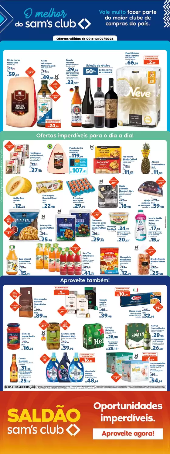 Catálogo Sam's Club | Ótima oferta para todos os clientes | 2026-07-09T00:00:00.000Z - 2026-07-13T00:00:00.000Z