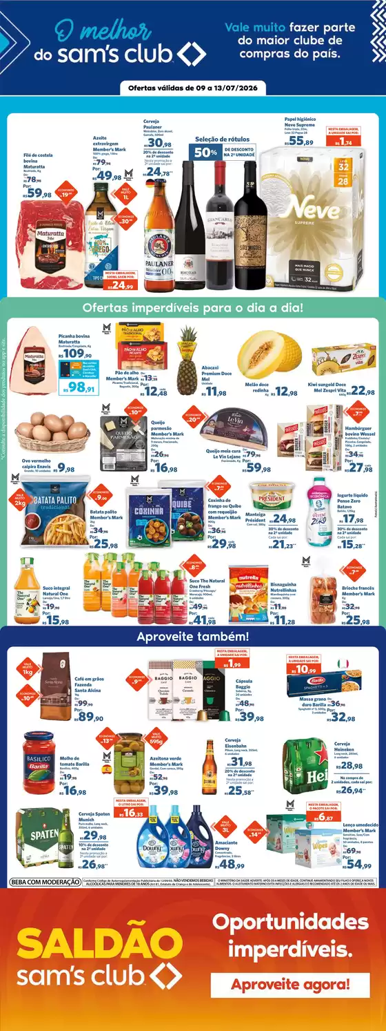 Catálogo Sam's Club | Ofertas especiais atraentes para todos | 2026-07-09T00:00:00.000Z - 2026-07-13T00:00:00.000Z