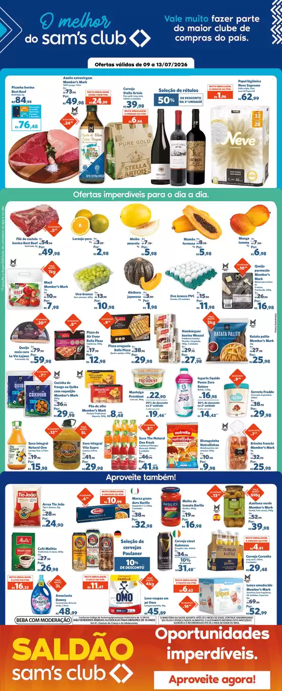 Catálogo Sam's Club | Melhores ofertas e descontos | 2026-07-09T00:00:00.000Z - 2026-07-13T00:00:00.000Z