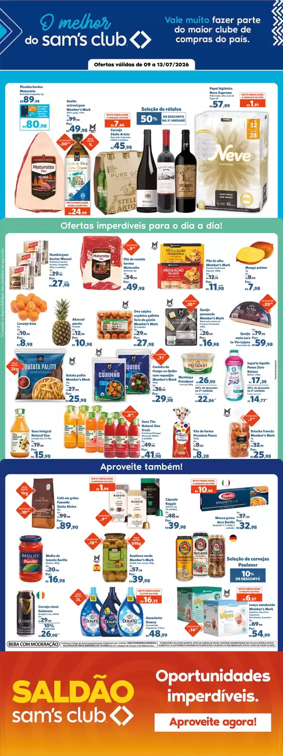Catálogo Sam's Club | Melhores ofertas para todos os clientes | 2026-07-09T00:00:00.000Z - 2026-07-13T00:00:00.000Z