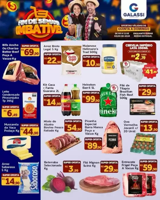 Catálogo Supermercados Galassi | Fim De Semana | 2026-07-09T00:00:00.000Z - 2026-07-12T00:00:00.000Z