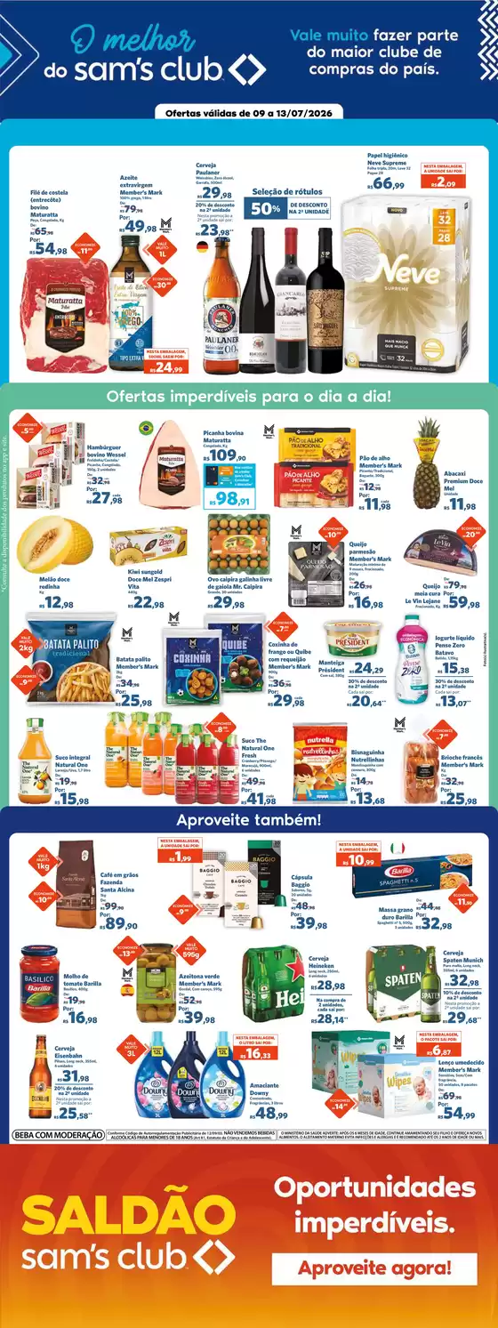 Catálogo Sam's Club | Melhores ofertas para compradores econômicos | 2026-07-09T00:00:00.000Z - 2026-07-13T00:00:00.000Z