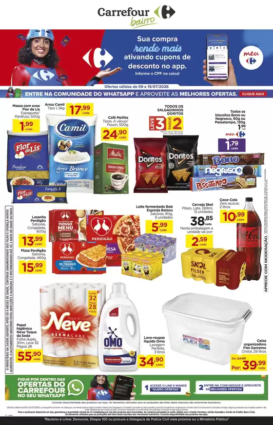 Catálogo Carrefour Bairro | LÂMINA SEMANAL | 2026-07-09T00:00:00.000Z - 2026-07-15T00:00:00.000Z